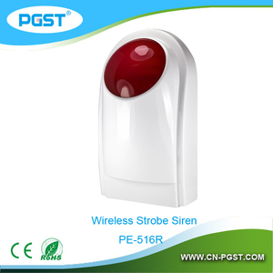 PE-<span class=keywords><strong>516</strong></span> Inalámbrico alarma sirene 220 v con luz estroboscópica para sistema de alarma antirrobo, CE RoHS - Product Image 5