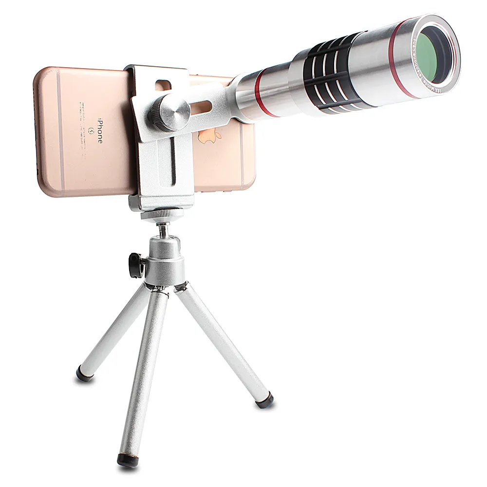 Besting selling 18x telephoto zoom lens with tripod for mobile phone camera