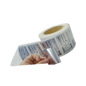 Etiqueta adesiva de prata folha de alumínio, etiqueta adesiva impressa personalizada, produto eletrônico de prata para animais de estimação - Product Image 3