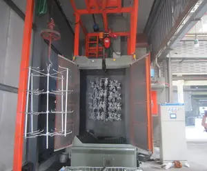 Bulk casting special hook type shot blasting machine