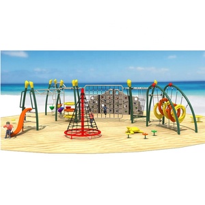 2020 neue Stil Im Freien Spielplatz Klettern Netze Kinder Kunststoff Kletterer Und Rutsche Affe Bar - Product Image 5