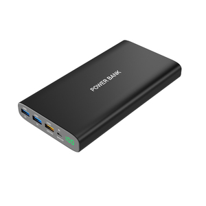 2017 Desain Baru 3 USB Output 20000 MAh Bank Daya dengan QC3.0 Pengisian Cepat 24000 MAh