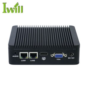 X86 mini ordenador sin ventilador J1900 Barebone mini <span class=keywords><strong>pc</strong></span> thin client con LAN dual - Product Image 3