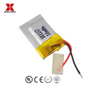 Minimale capaciteit 10 mah batterij kleinste oplaadbare lithium lipo batterij 181117 3.7 v batterij