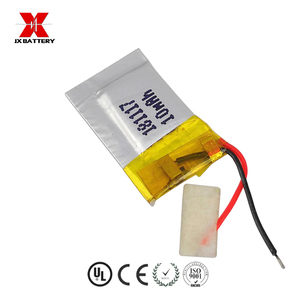 Capacité minimale 10mah batterie plus petite rechargeable au lithium lipo batterie 181117 3.7V batterie