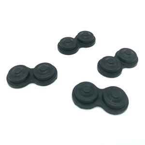 Funda de botón de goma de silicona negra personalizada - Product Image 2