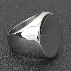 Alto acciaio inossidabile lucidato argento bling anelli di design con spedizione gratuita
