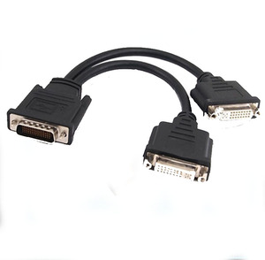 DMS59 to 2x DVI-I Adapter DMS-59 Male to Dual DVI 24+5 Female Splitter Extension Cable for Graphics Cards <strong>Monitor</strong> - Product Image 1