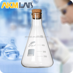 Matraz de <span class=keywords><strong>Erlenmeyer</strong></span> de Laboratorio AKMLAB con Tapón de Corcho - Product Image 2