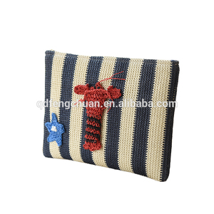Comercio al por mayor de dama de la moda de paja bolsa de embrague - Product Image 4