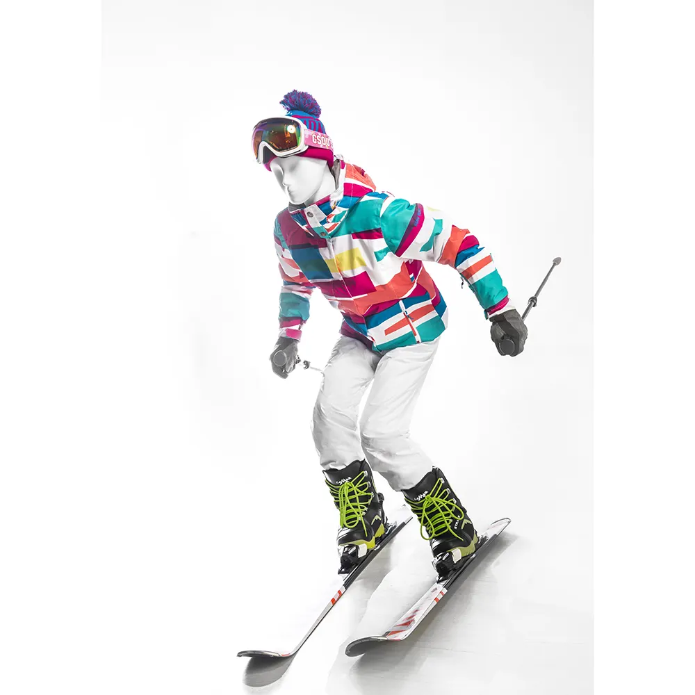 Skifahren bereit Pose Schaufenster puppe weibliche Schaufenster puppe SKF 4
