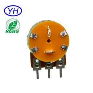 ตัวอย่างฟรี โพเทนชิโอมิเตอร์แบบหมุน 16 มม. พร้อมสวิตช์  แกนโลหะกลม 5 ขา  แบบฟิล์มคาร์บอน  ค่าความต้านทาน b10k b20k b50k B100K 500K - Product Image 6