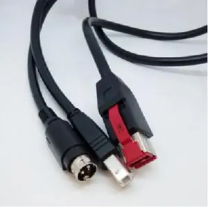 24 V USB Alimenté au Hosiden et USB B Y Câble Pour HP POS BM477AA