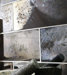 Jinghu Moderno Antique Espelho Folha De Vidro Telhas Ferro Padrão Quadro Float para Home Hotel Wall Decor - Product Image 5