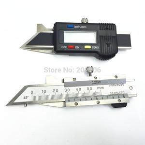 Jauge de chanfrein numérique à 45 degrés Pieds à coulisse en acier inoxydable 0-<span class=keywords><strong>6mm</strong></span>/Pied à coulisse numérique/Jauge de chanfrein électronique