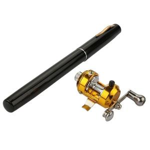 <strong>Mini</strong> Portable <strong>Pocket</strong> Aluminum Alloy <strong>Pen</strong> <strong>Fishing</strong> <strong>Rod</strong> and Reel Combo 4 Colors - Product Image 3