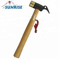 83033-H-2 # Martillo de cobre con mango de madera Uso industrial al aire libre Clavijas de bronce para tienda OEM Martillo de mazo de garra de fundición