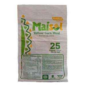 Sacos laminados de polipropileno para embalagem de arroz, agrícola, 25kg