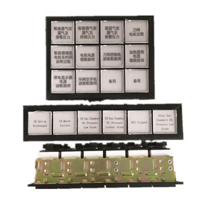 AD11-30ZH Lampjes Willekeurige Meerkleurige Led Waterdichte 22Mm Montage 3 Rijen 4 Kolommen Vierkante Flitser Plastic Pilot Assemblage - Product Image 3