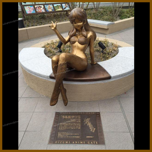 Decorazione del giardino di nuova produzione bronzo anime girl statua - Product Image 4