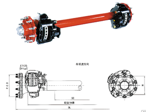 Chinese Manufacturer Mechanical <strong>Disc</strong> <strong>Brake</strong> Trailer <strong>Axles</strong>