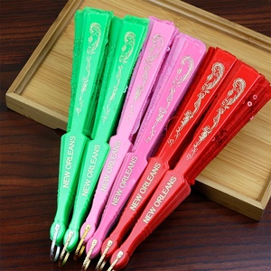 [SOY TU FAN] Abanicos Plegables de Mano de Plástico con Diseño de Flor de Sakura de 9 Pulgadas/23 cm, Recuerdo de Fiesta, Abanico de Baile - Product Image 6