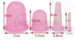 Fábrica Conjunto Terapia Escavação Ventosa Suave <span class=keywords><strong>Silicone</strong></span> Facial Massagem Cupping Cups Hijama - Product Image 3