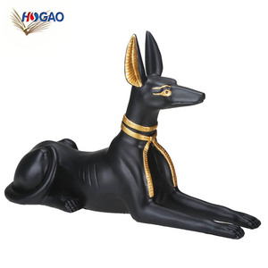 OEM da collezione Obelisco Anubis Dog figurine souvenir egiziano resina statue per la vendita - Product Image 2
