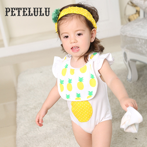 OEM three-Pieces trousseau suit newborn 100% cotton of the baby body suit - Product Image 3