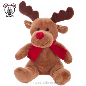 MOQ BASSO LOGO Personalizzato Carino Peluche Molle del Giocattolo Della Peluche <span class=keywords><strong>Cervo</strong></span> Con T shirt Moda 2019 Nuovo Peluche Di Natale Renna - Product Image 3