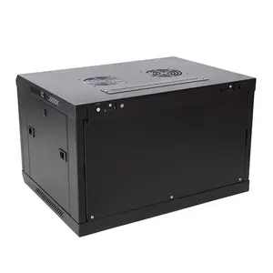 6U IT Wand halterung Network Server Data Cabinet Rack mit Glastür