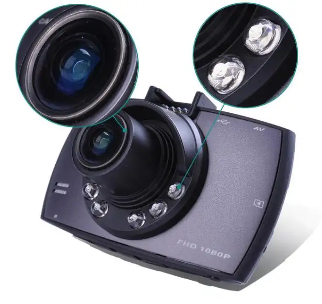 CE et ROHS Vision Nocturne voiture dvr caméscope G30 avancé caméscope de voiture portable