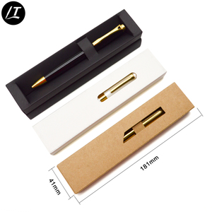Hard cardboard ballpoint pen packaging paper box metal pen case display box