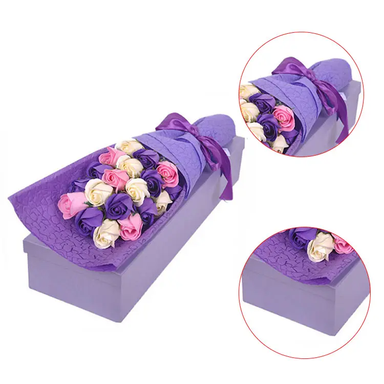 Luxus Rechteck Blumenstrauß Boxen Papier verpackung Blumenkästen zum Verpacken