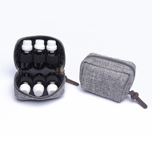 <span class=keywords><strong>Pochette</strong></span> portable de style vintage 6 bouteilles d'huile essentielle d'arôme de <span class=keywords><strong>chanvre</strong></span> remplie pour une utilisation en déplacement - Product Image 1