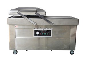 Doble Chamers 4 Lado de Sellado de Alimentos De Pescado Seco Frutas Y Verduras Automática Máquina de Envasado Al Vacío Sellador - Product Image 2
