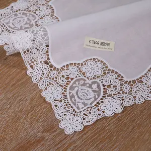 D608 белые хлопковые носовые платки с вышивкой подходят для персонализированной вышивки свадебный подарок женские кружевные носовые платки