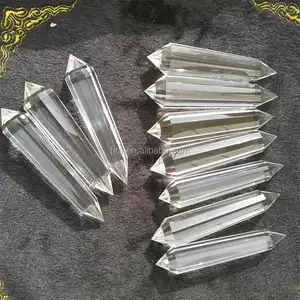 Double terminaison tibétain multiples facettes cristal de Quartz clair cristal Vogel cristaux pierres de guérison naturel à vendre