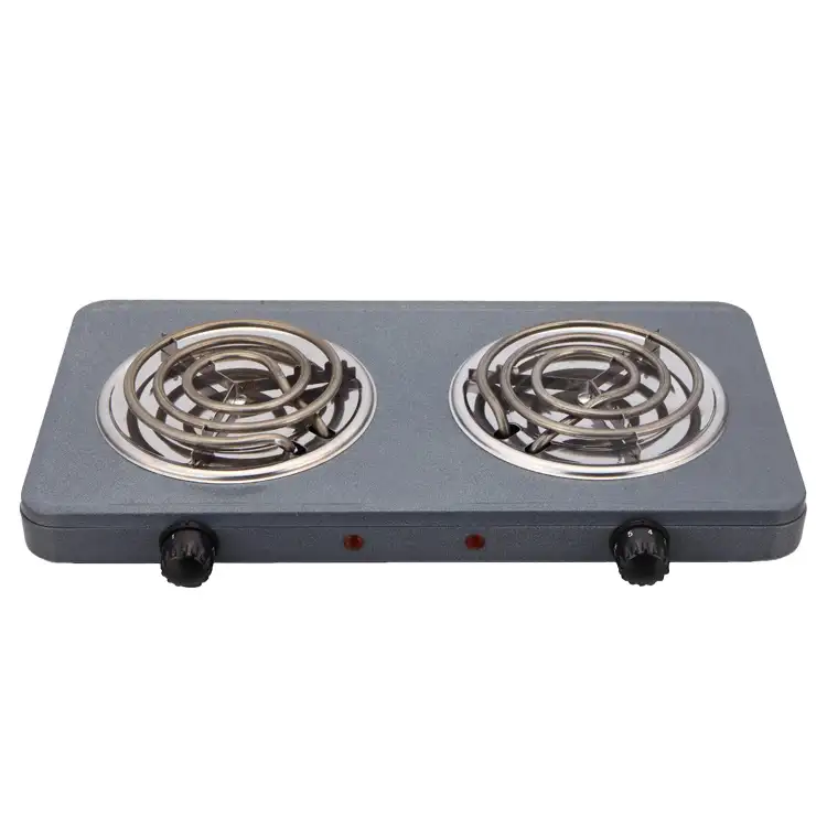 Heating appliance double electronic hot plate 2 burners ring burners 2plate spiral hotplate