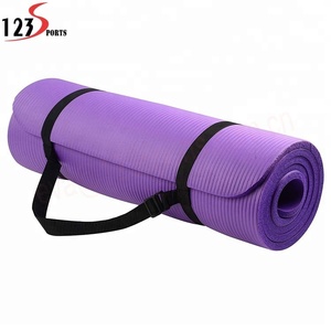 8 ~ 20Mm Thêm Dày Mật Độ Cao Chống-Giọt Nước Mắt Tập Thể Dục Tùy Chỉnh In Logo 10Mm Cân Bằng <span class=keywords><strong>NBR</strong></span> Yoga <span class=keywords><strong>Mat</strong></span> Có Mang Theo Dây Đeo - Product Image 2