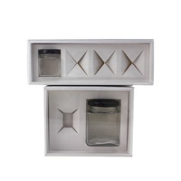 Cartone biodegradabile per barattoli di candele scatola di esposizione al dettaglio di boxe inserto scatola di carta per vasetti di miele con divisori