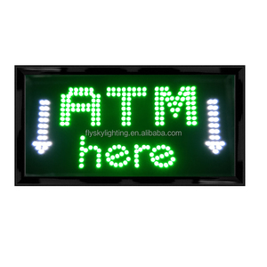 Letrero LED ATM Blanco Cálido para Hotel, Negocio, Tablero Electrónico Iluminado con Dos Modos de Visualización, 1.5m de Longitud, Protección IP20, AC 110V - Product Image 2