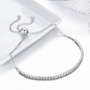 Neue trend ige eaturierte Marke DEALS 925 Sterling Silber Sparkling Strand Armband Frauen Link Tennis Armband