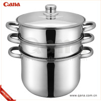 QANA Factory Wholesale OEM Good Performance Stainless Steel Couscous Pot Couscoussier Food Steamer Pot Induction Cookware
