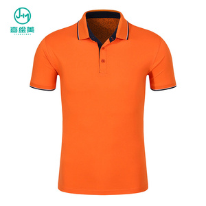 Trendy and Organic orange polo shirt 