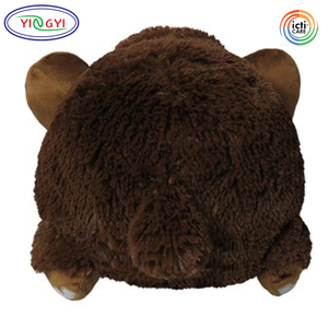 D830 Mamut de Peluche Marrón Esponjoso, Venta al por Mayor, ODM OEM, Mini Mamut de Peluche, Juguete de Peluche Redondo, Fábrica, Certificado CPSIA, Mamut de Peluche Pequeño y Suave - Product Image 2