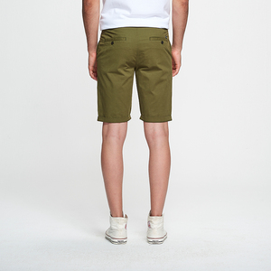 Bermuda Casual alla Moda per Uomo Taglie Forti con Zip Shorts Chino Traspiranti in Tela a Vita Media Lunghezza al Ginocchio - Product Image 6