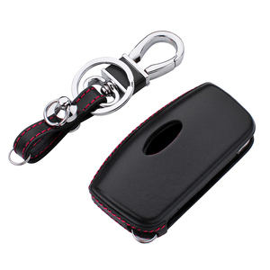 Gran oferta, Funda de cuero personalizada para llave de coche para Ford Escope Fiesta Focus, hecha a mano, plegable, colgante OEM, diseño elegante a la moda - Product Image 3