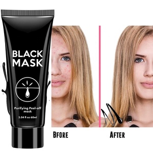Crema Removedora de Puntos Negros de Marca Privada, Mascarilla <span class=keywords><strong>Negra</strong></span> de Limpieza Profunda, Mascarilla Facial Desprendible de Carbón Activado de Bambú - Product Image 3