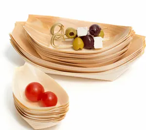 Small Food Container Decorative food Grade Wooden Plates and Bowls In Anhui